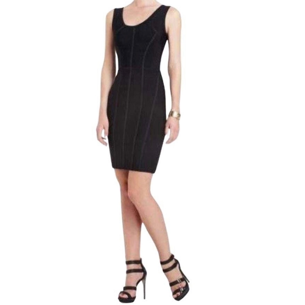 BCBGMAXAZRIA Makenna princess seam sheath dress | Black